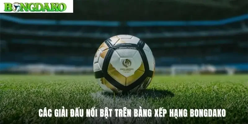 Các giải đấu nổi bật trên bảng xếp hạng Bongdako