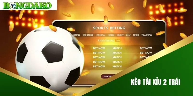 Kèo tài xỉu 2 trái
